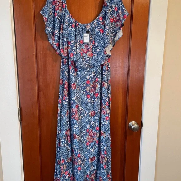 princess polly baby blue dress Emery main image 0